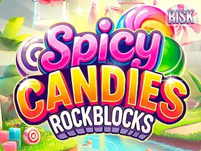 Spicy Candies RockBlock pokie preview at Ripper Casino AU